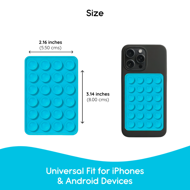Trending Silicone Suction Grips for All Phones - Light Blue