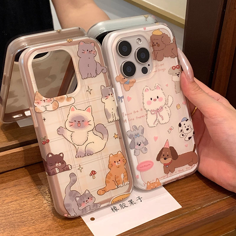 Pastel Adorable Kitty Squad cases for iPhone