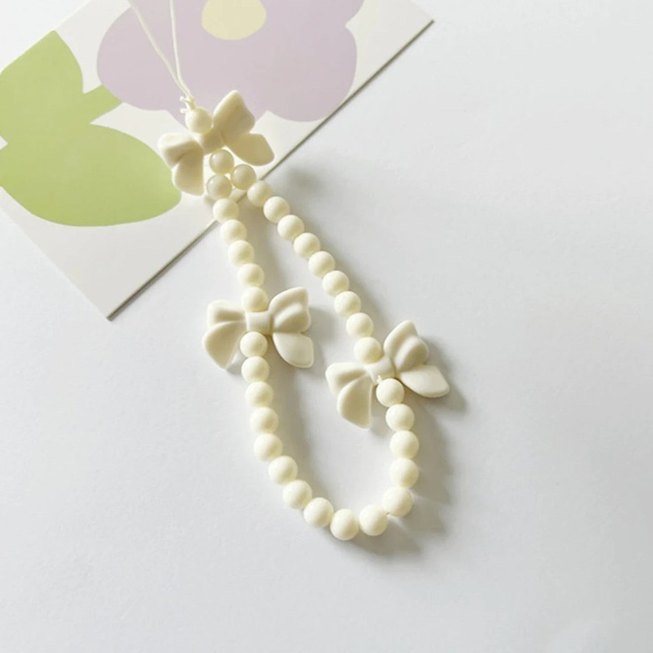 Pastel Aesthetic Cosmos Floral Case with Charm for iPhone