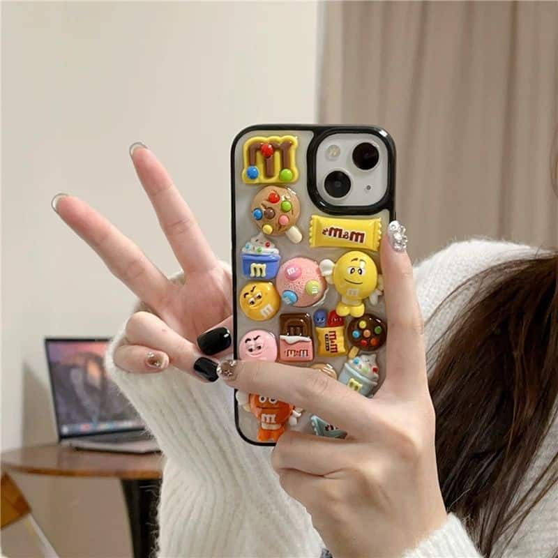 M & M 3D Cases available for iPhone