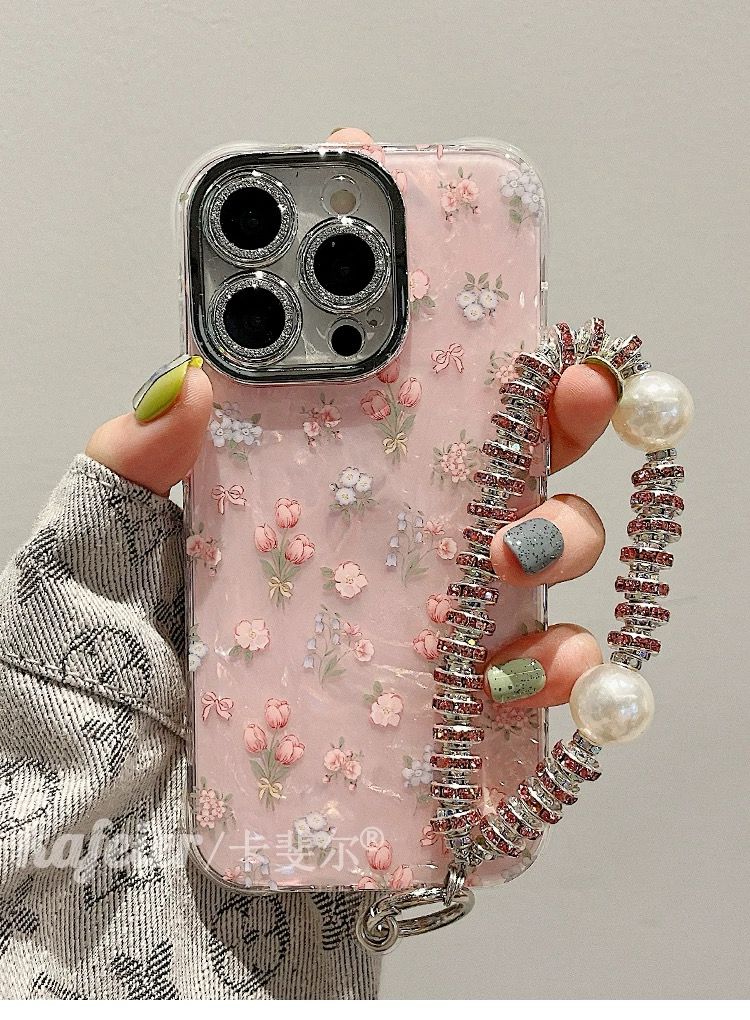 Pink Summer Tulip Floral cases for iPhone