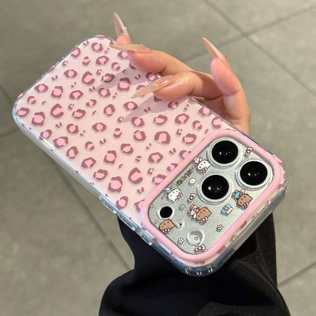 Pink Kitty Pop Leopard Case for iPhone