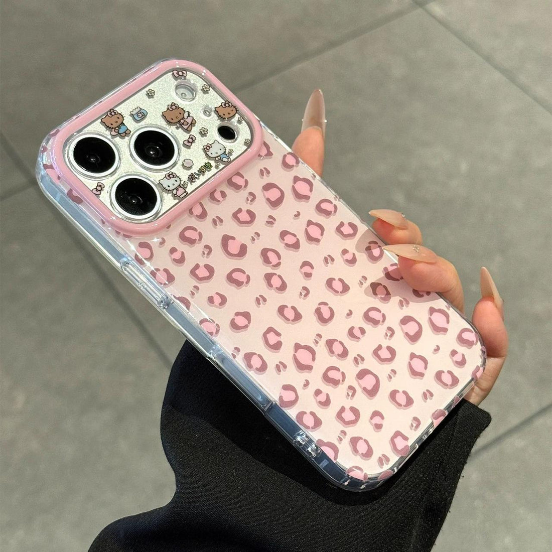 Pink Kitty Pop Leopard Case for iPhone