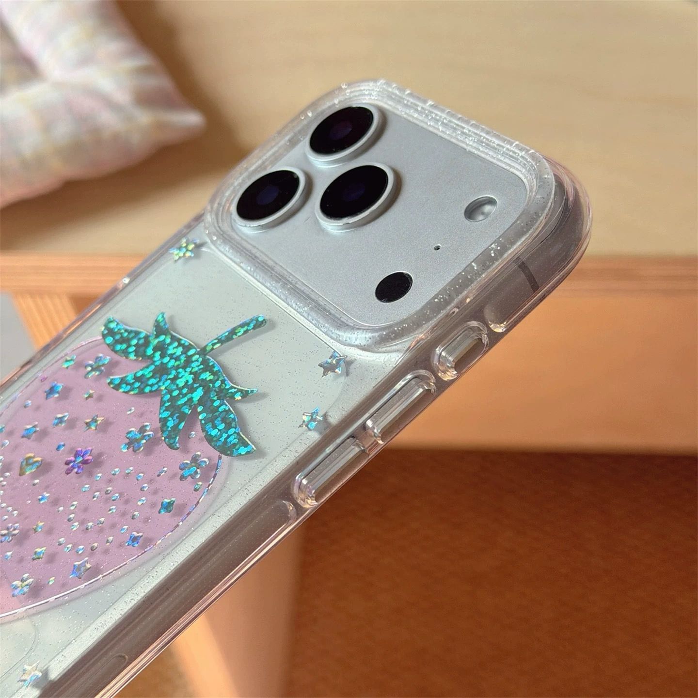 Glitter Strawberry Sparkle Case for iPhone