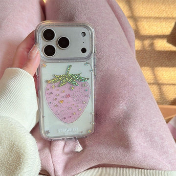 Glitter Strawberry Sparkle Case for iPhone