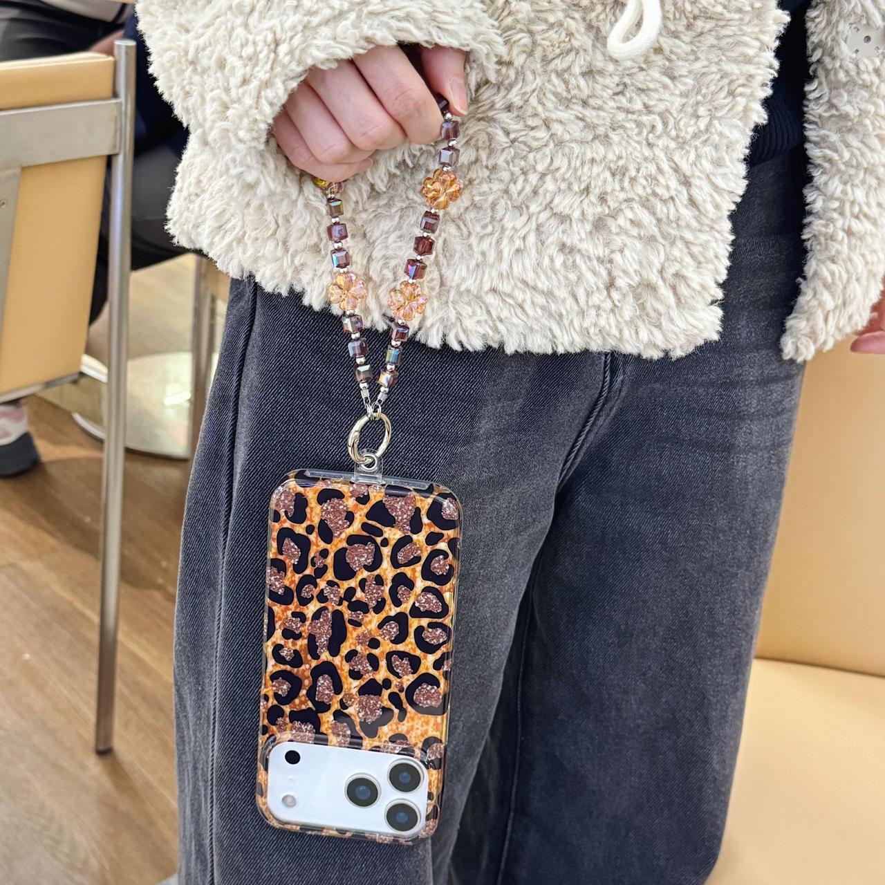 Safari Luxe Leopard Cases with Charm for iPhone