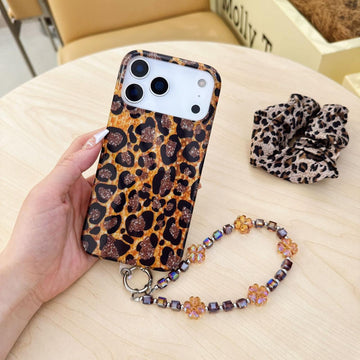 Safari Luxe Leopard Cases with Charm for iPhone