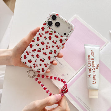 Cherry Bloom Case with Charm for iPhone
