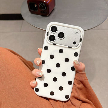 Black & White Polka Case with Magsafe for iPhone
