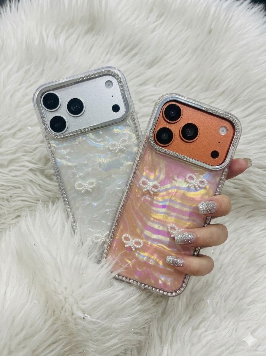 Pearl Bow Glow Case for iPhone