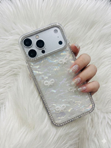 Pearl Bow Glow Case for iPhone