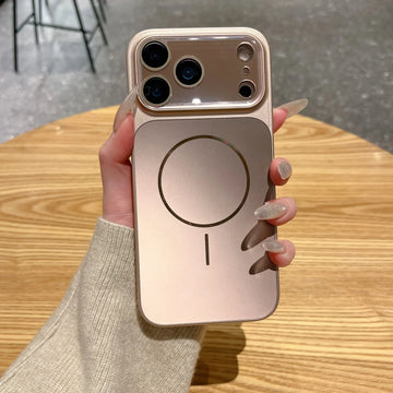 Champagne Luxe MagSafe Case with Camera lens for iPhone