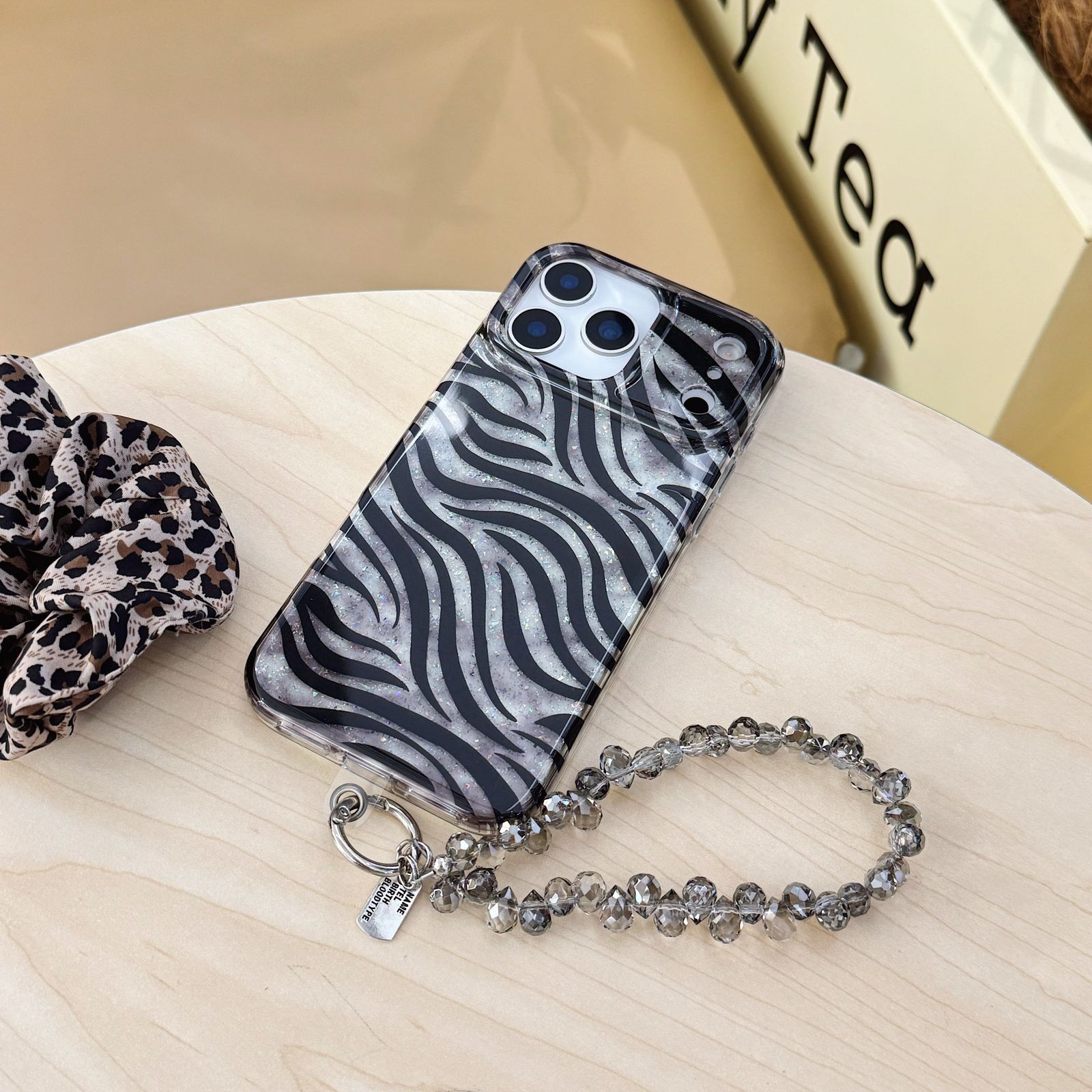 Aesthetic Zebra Sparkle Designer case for iPhone