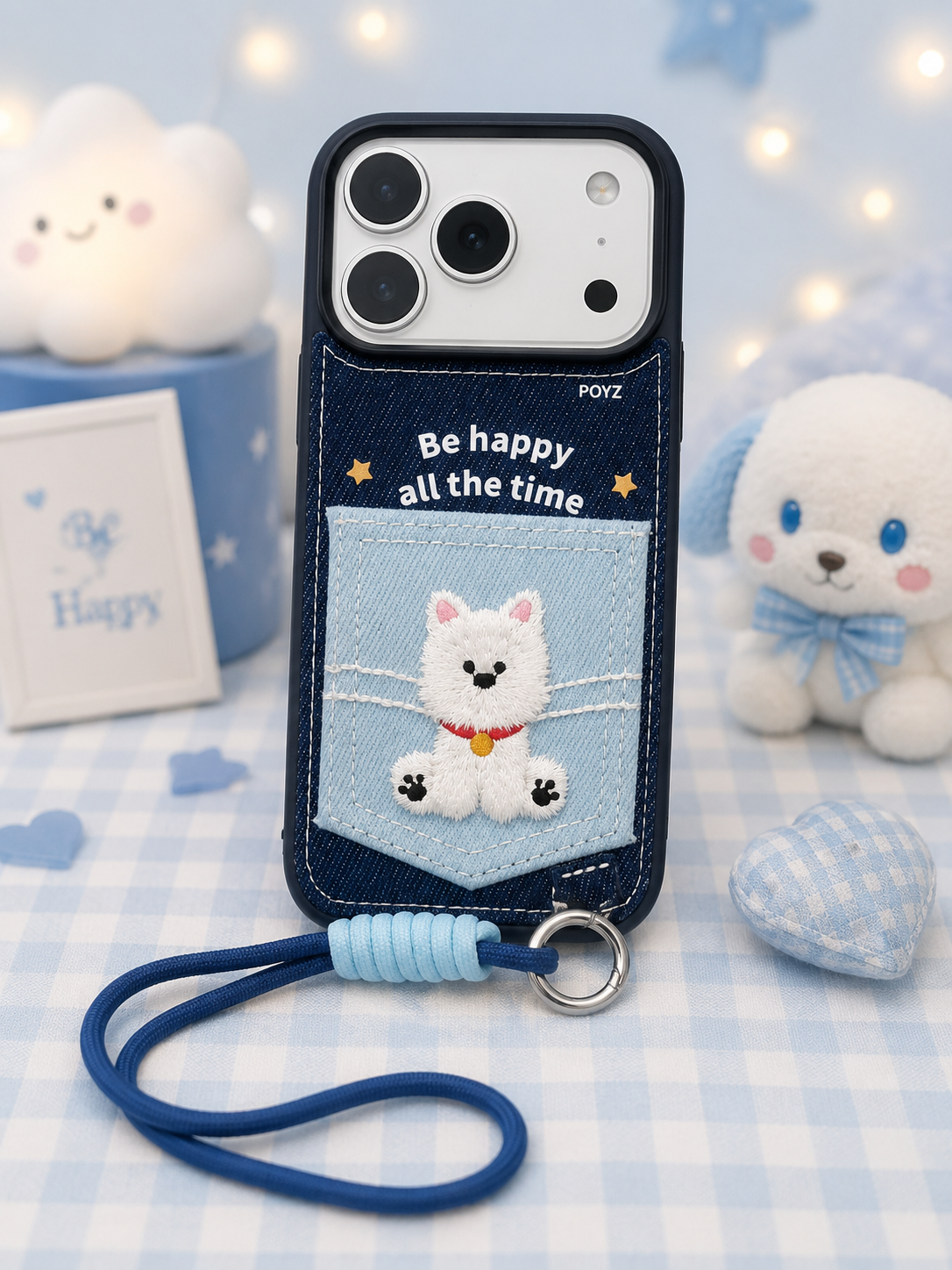 Fluffy Pup with Charm Cases for iPhone