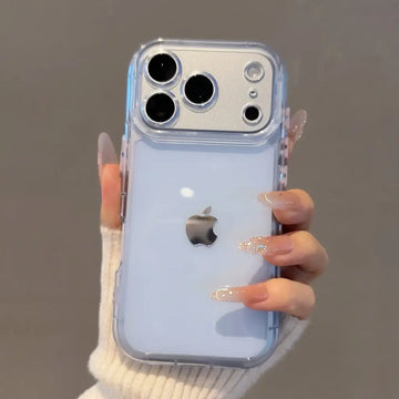 Baby Blue Aesthetic Transparent Case for iPhone