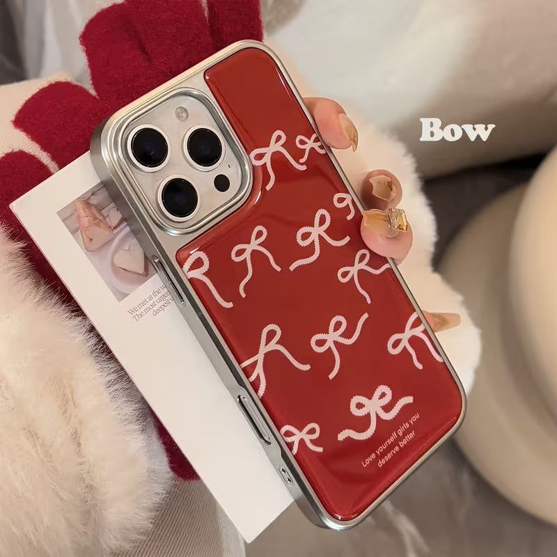 Cute Lovely Red Bow Cases for iPhone