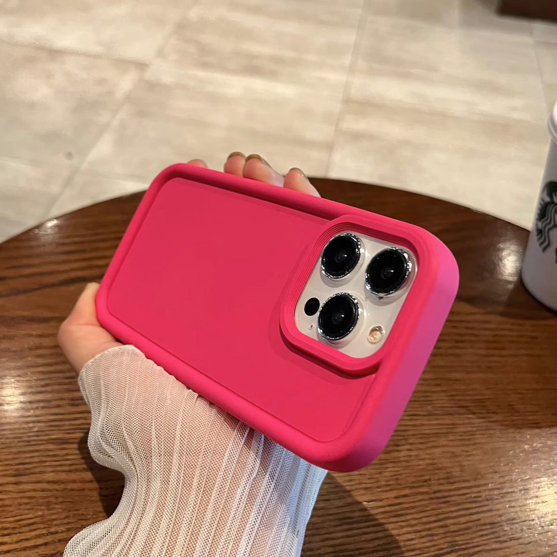 Neon Pink Silicone Case for iPhone