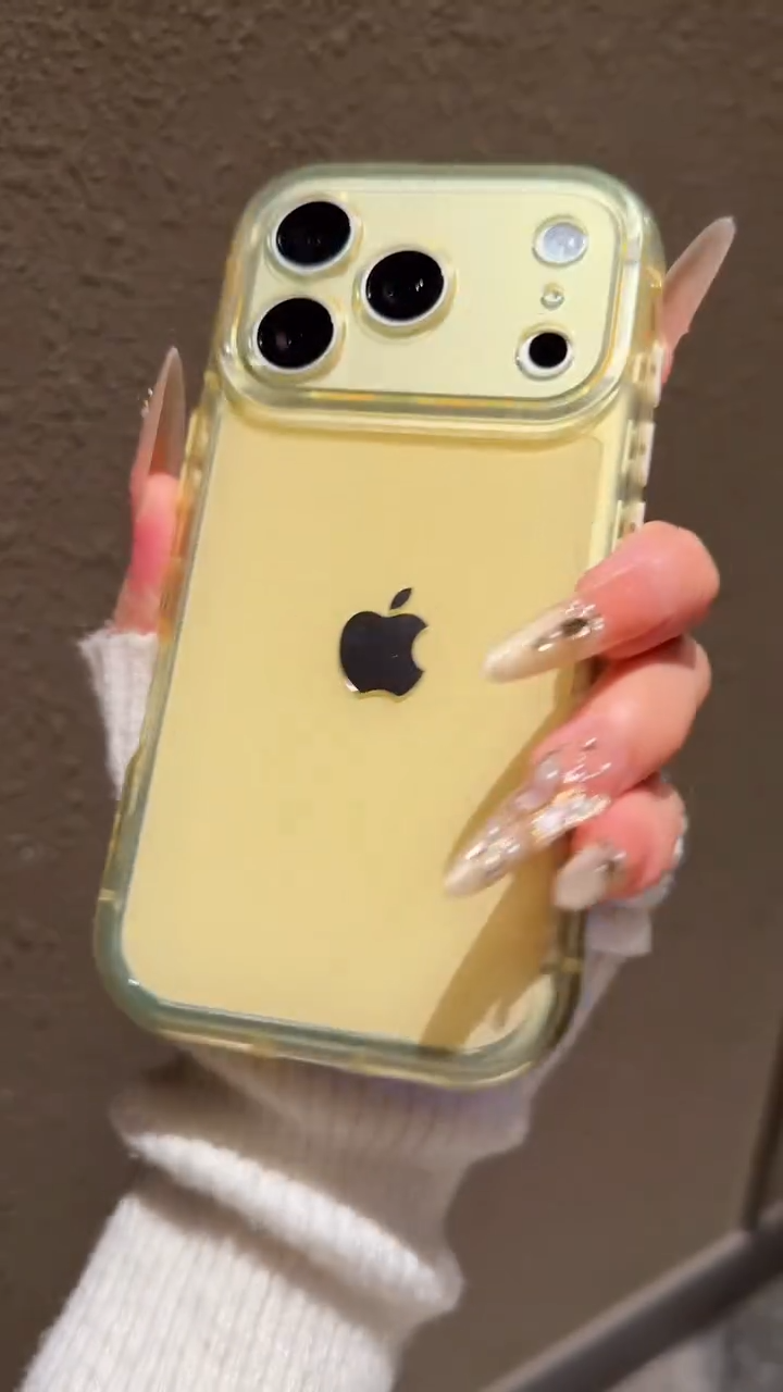 Butter Yellow Aesthetic Transparent Phone Case / Cover for iPhone