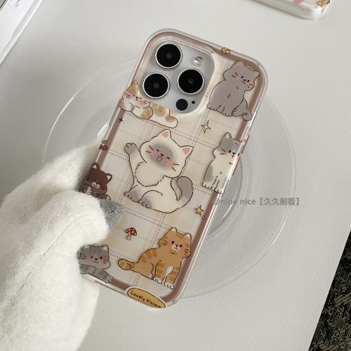 Pastel Adorable Kitty Squad cases for iPhone