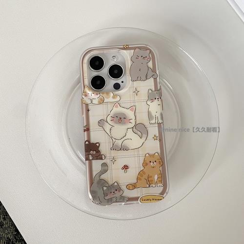 Pastel Adorable Kitty Squad cases for iPhone