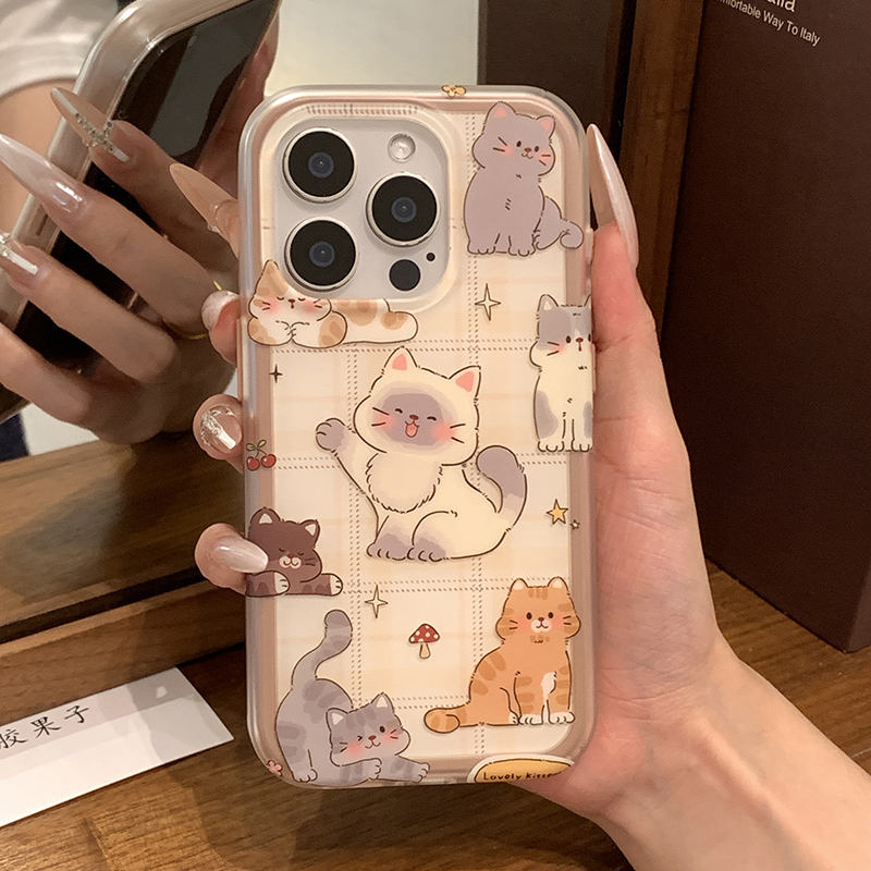 Pastel Adorable Kitty Squad cases for iPhone
