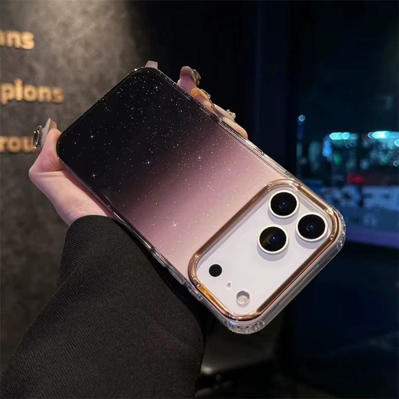 Black Ombre Dual Shade Shimmer Cases for iPhone