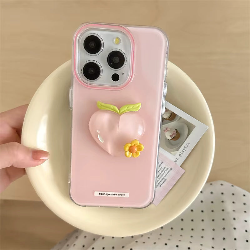 Pink Heart Luxe Case for iPhone