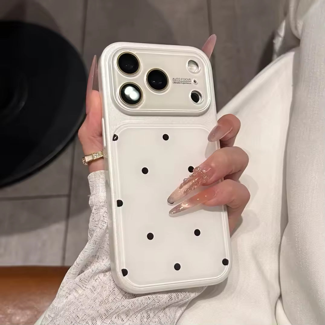 Polka Dot Glass Phone Cases for iPhone