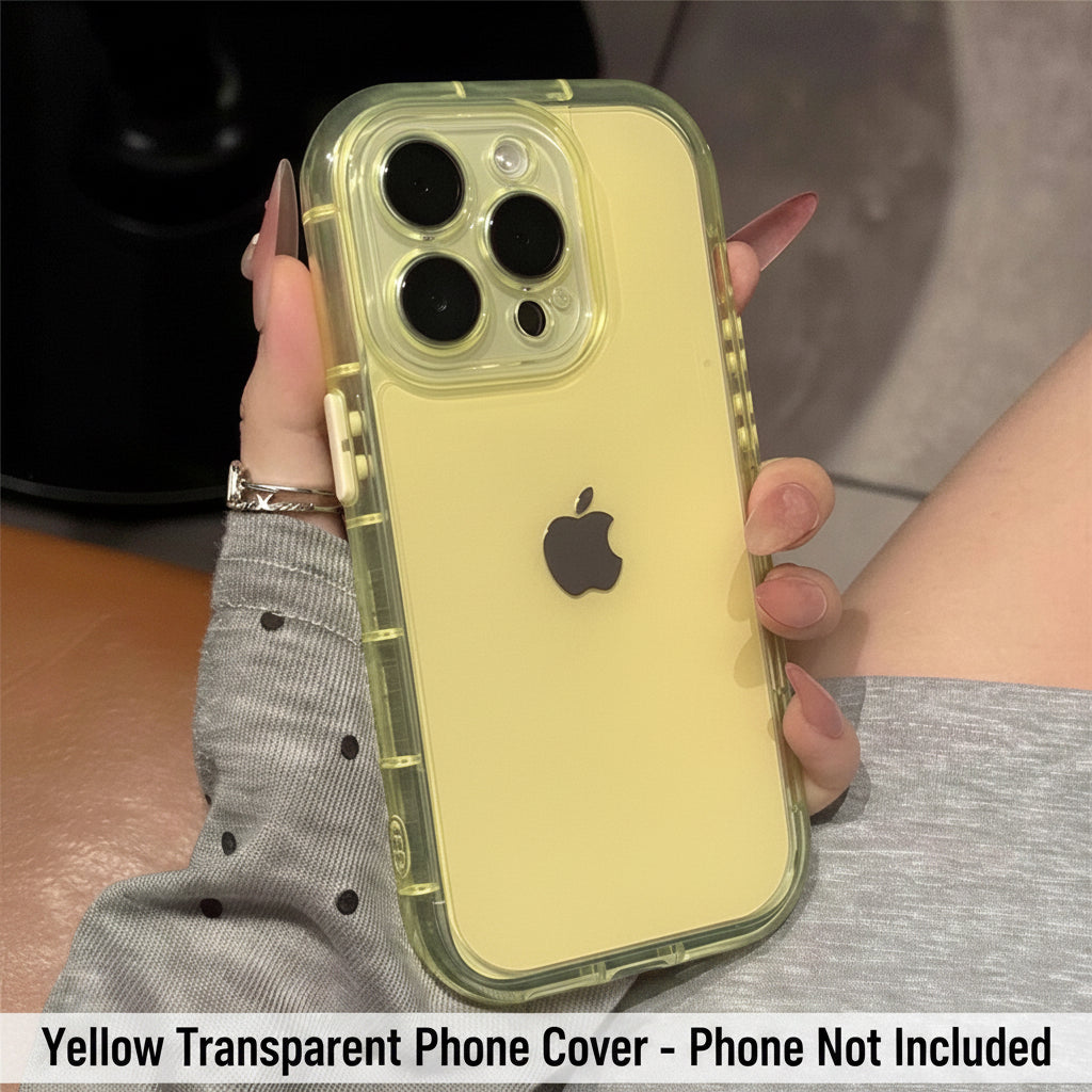 Butter Yellow Aesthetic Transparent Phone Case / Cover for iPhone
