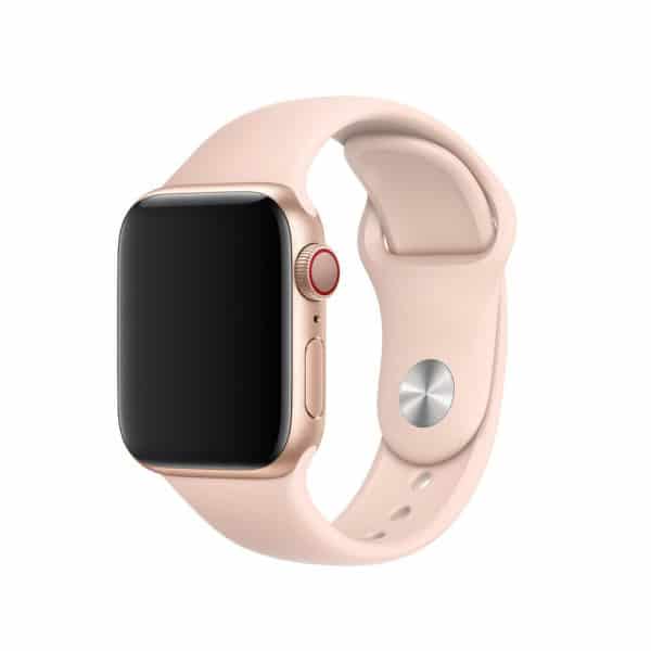 Pink Sand Silicone Apple iWatch Band