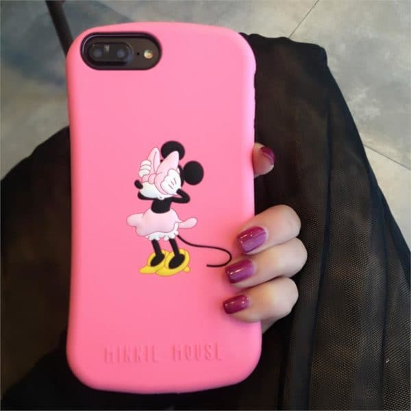 Pink Minnie Mouse Silicone Case for iPhone 7 Plus & 8 Plus