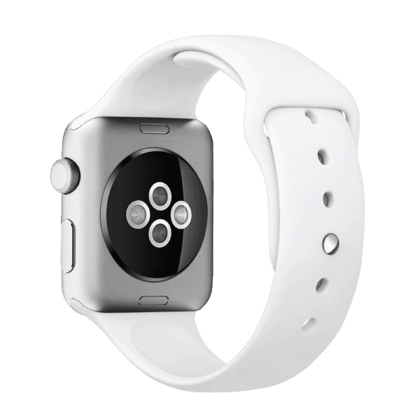 White Silicone Apple iWatch Band - Image 3