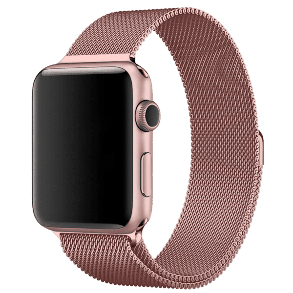 Rose Gold Magnetic Milanese Loop Apple iWatch Band