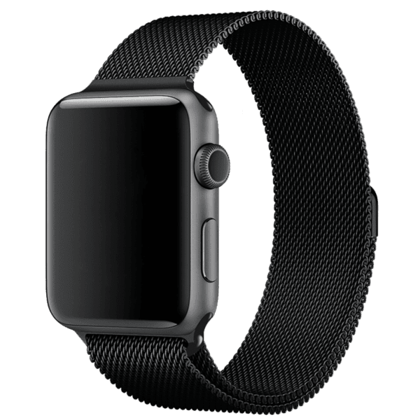 Black Magnetic Milanese Loop Apple iWatch Band