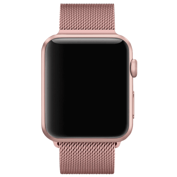 Rose Gold Magnetic Milanese Loop Apple iWatch Band - Image 3