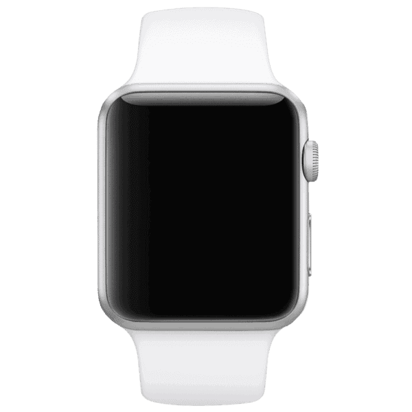 White Silicone Apple iWatch Band - Image 2