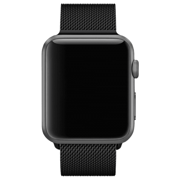 Black Magnetic Milanese Loop Apple iWatch Band - Image 3