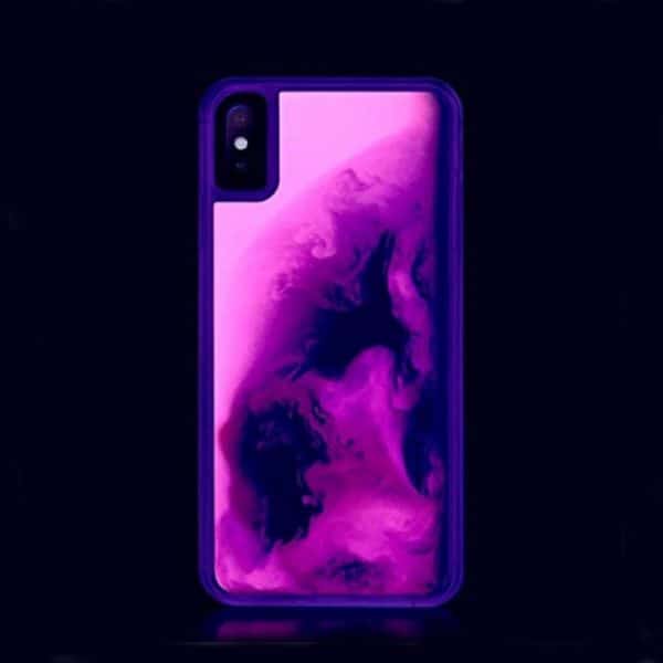 Purple Neon Sand Glow in Dark Case for iPhone - Image 3