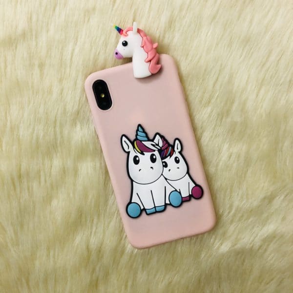 Hanging Unicorn Case for iPhone Xs Max – Pink