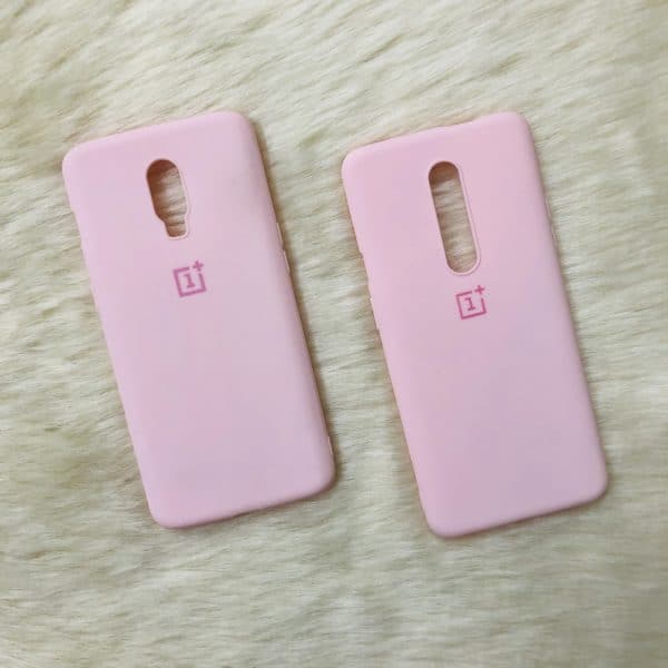 Baby Pink Candy Silicone Case for One Plus