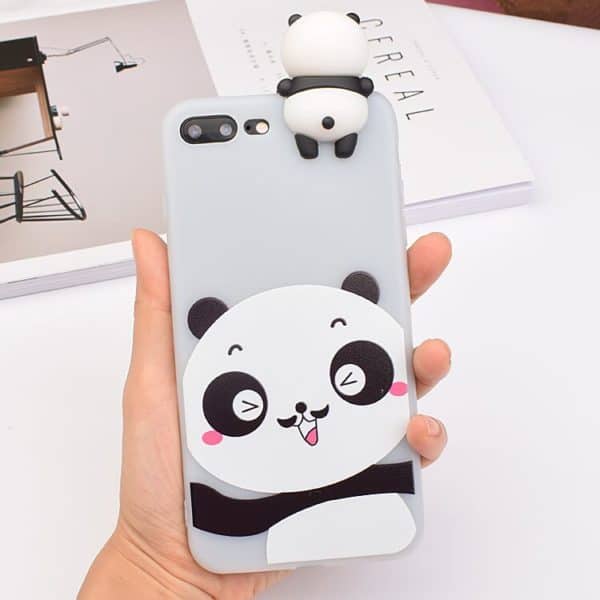 Hanging Normal Panda Case for iPhone