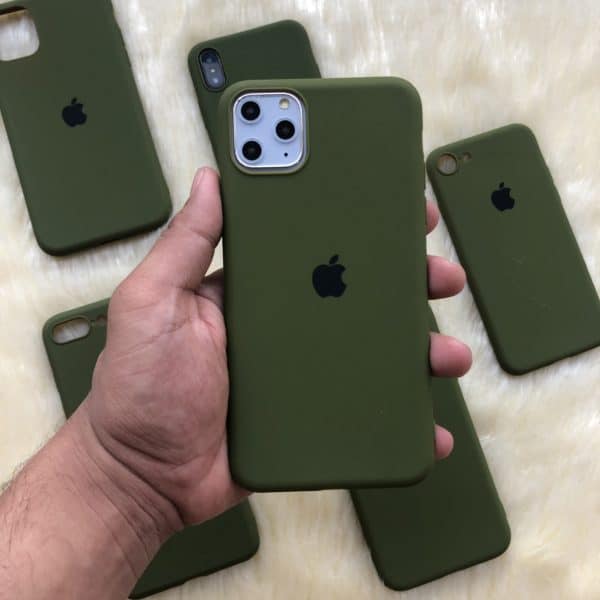 Olive Green Candy Silicone Case for iPhone