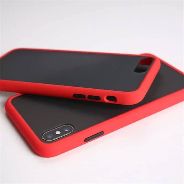 Red Frosted Semi Transparent Case for iPhone - Image 3