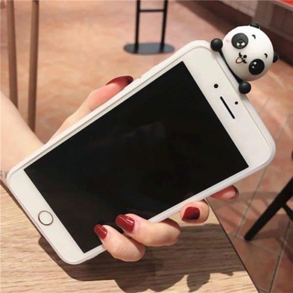 Hanging Sitting Panda Case for iPhone 7 / 8 / SE 2020 - Image 3