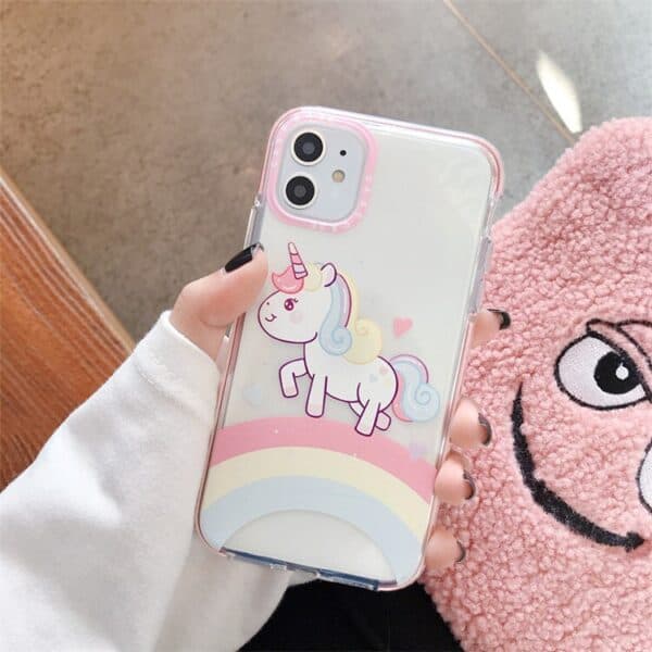 Transparent Unicorn Silicone Case for iPhone XR - Image 2