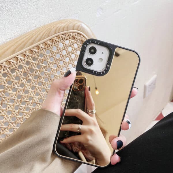 Casetify Mirror Case for iPhone - Gold - Image 2