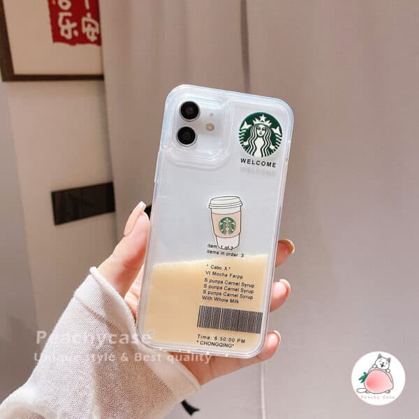 Starbucks Floating Liquid Case for iPhone - Light Brown (Cup Not Floating)