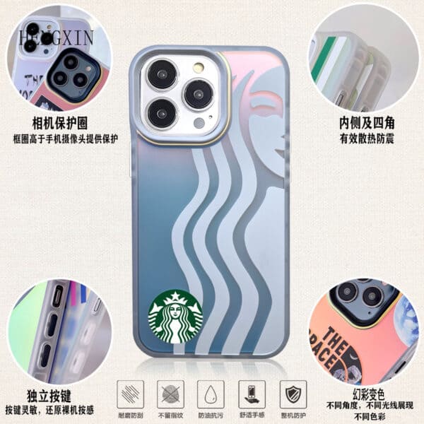 Starbucks Holographic Case for iPhone - Centre logo - Image 3