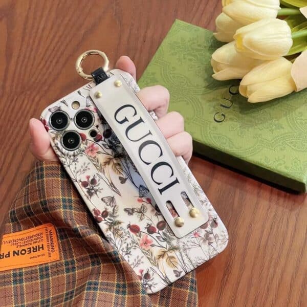 Gucci Handle Case for iPhone 13 Pro - Cream