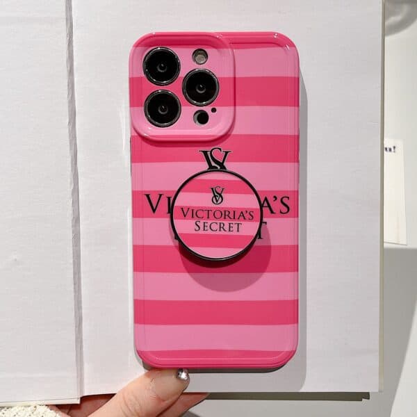 Victoria Secret Pop Case for iPhone - Dark Pink (Without Pop Socket ) - Image 2